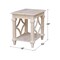 International Concepts Rectangle Josephine Solid Wood End Table with Shelf -, 18 in W, 24 in L, 24 in H, Wood, Unfinished OT-19E - alternate 5